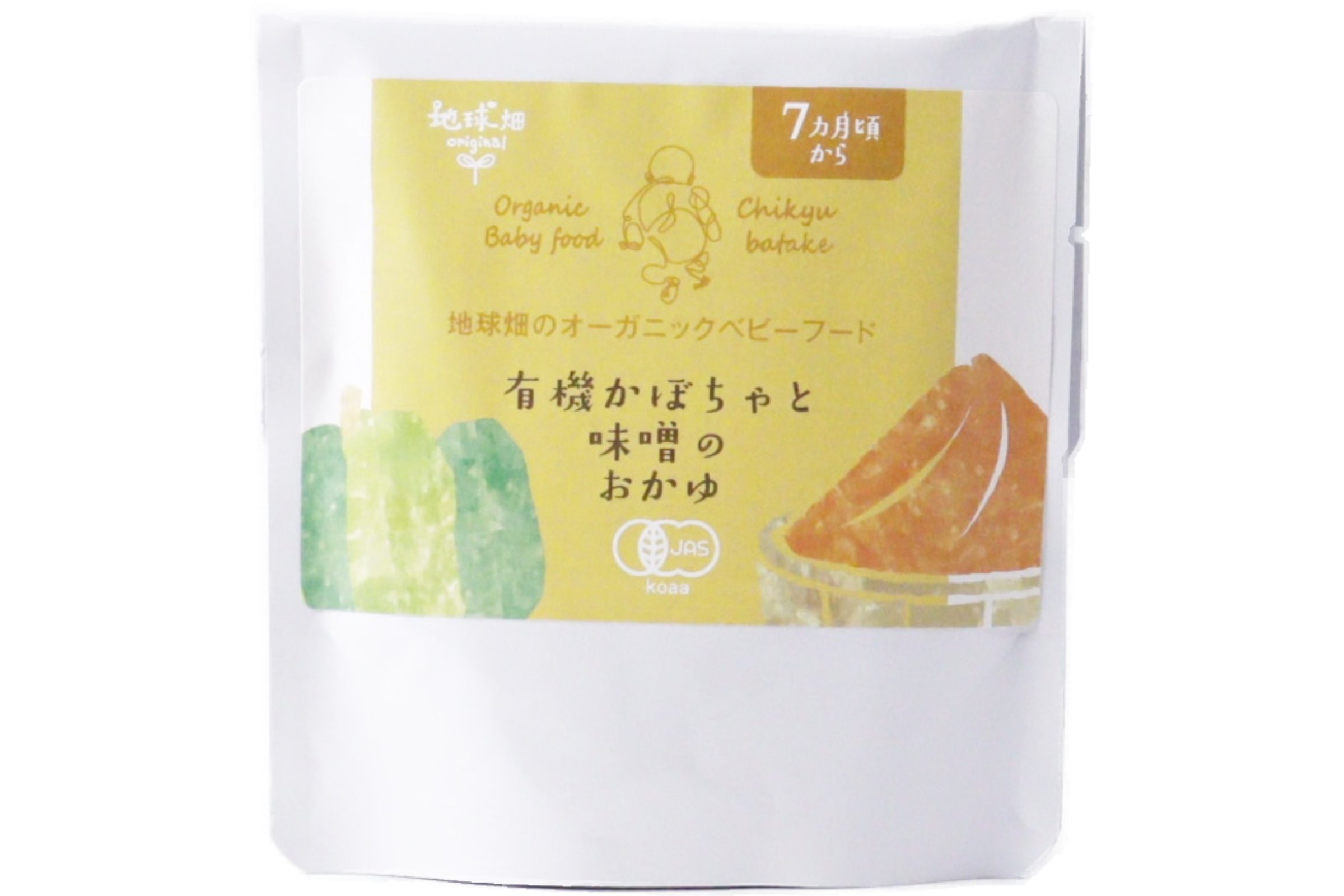 地球畑の有機ベビーフード（有機かぼちゃと味噌のおかゆ）7ヶ月期