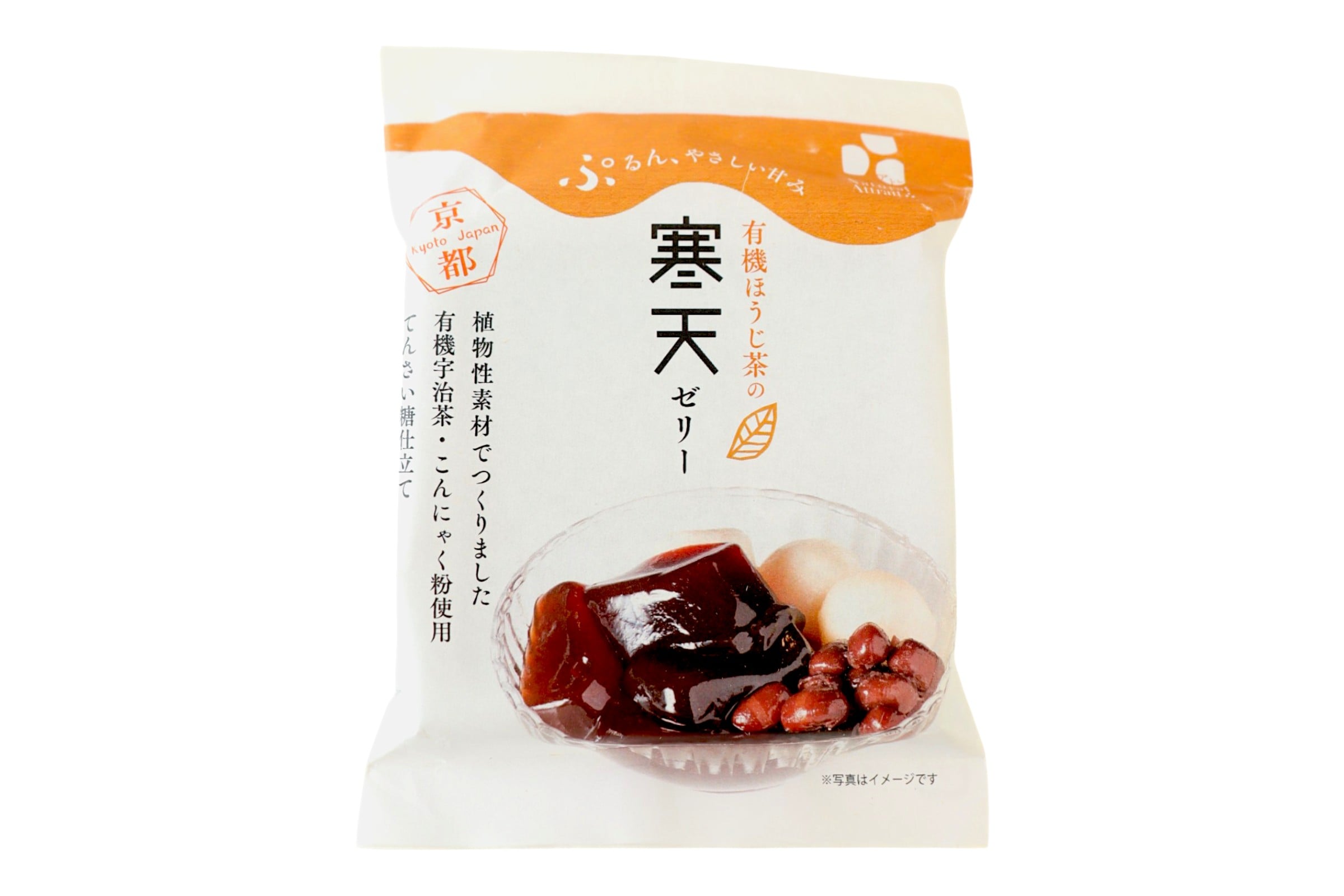 有機ほうじ茶の寒天ゼリー