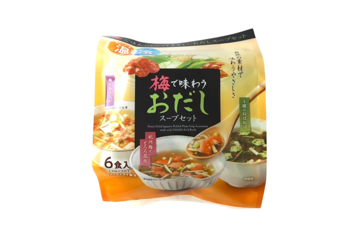 梅で味わうおだしスープセット６食
