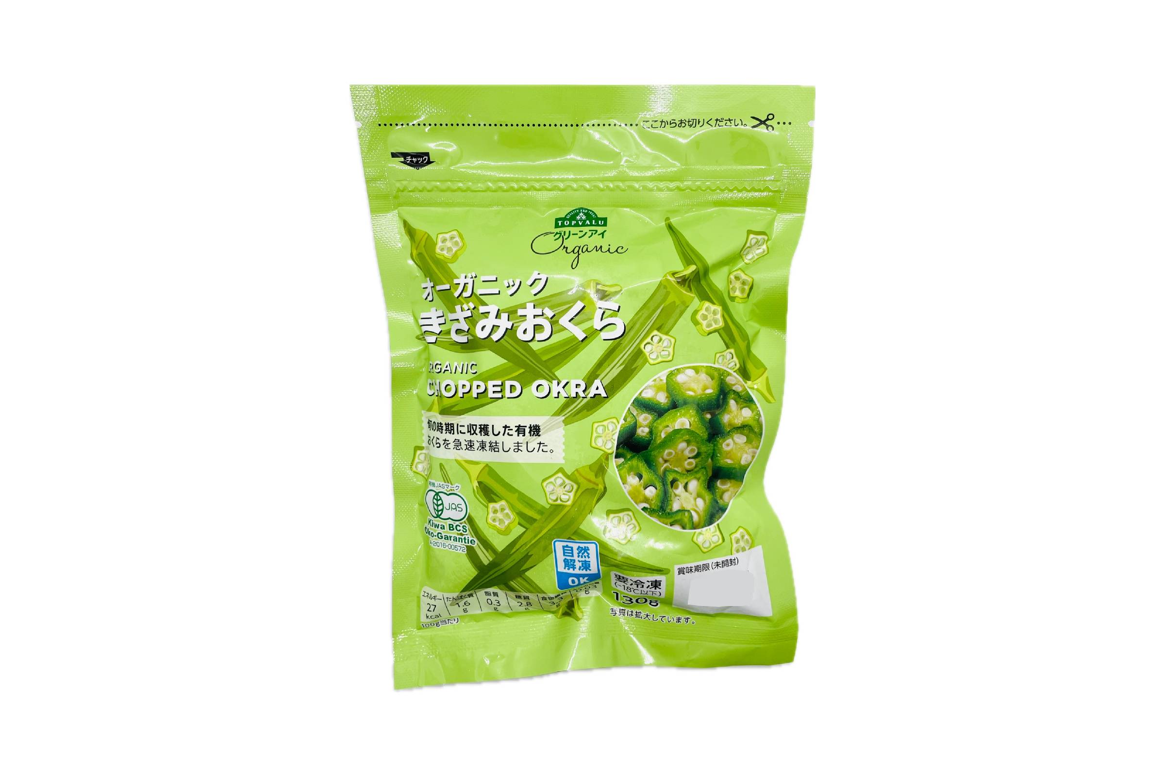 トップバリュＧＥ　オーガニックきざみおくら　130ｇ