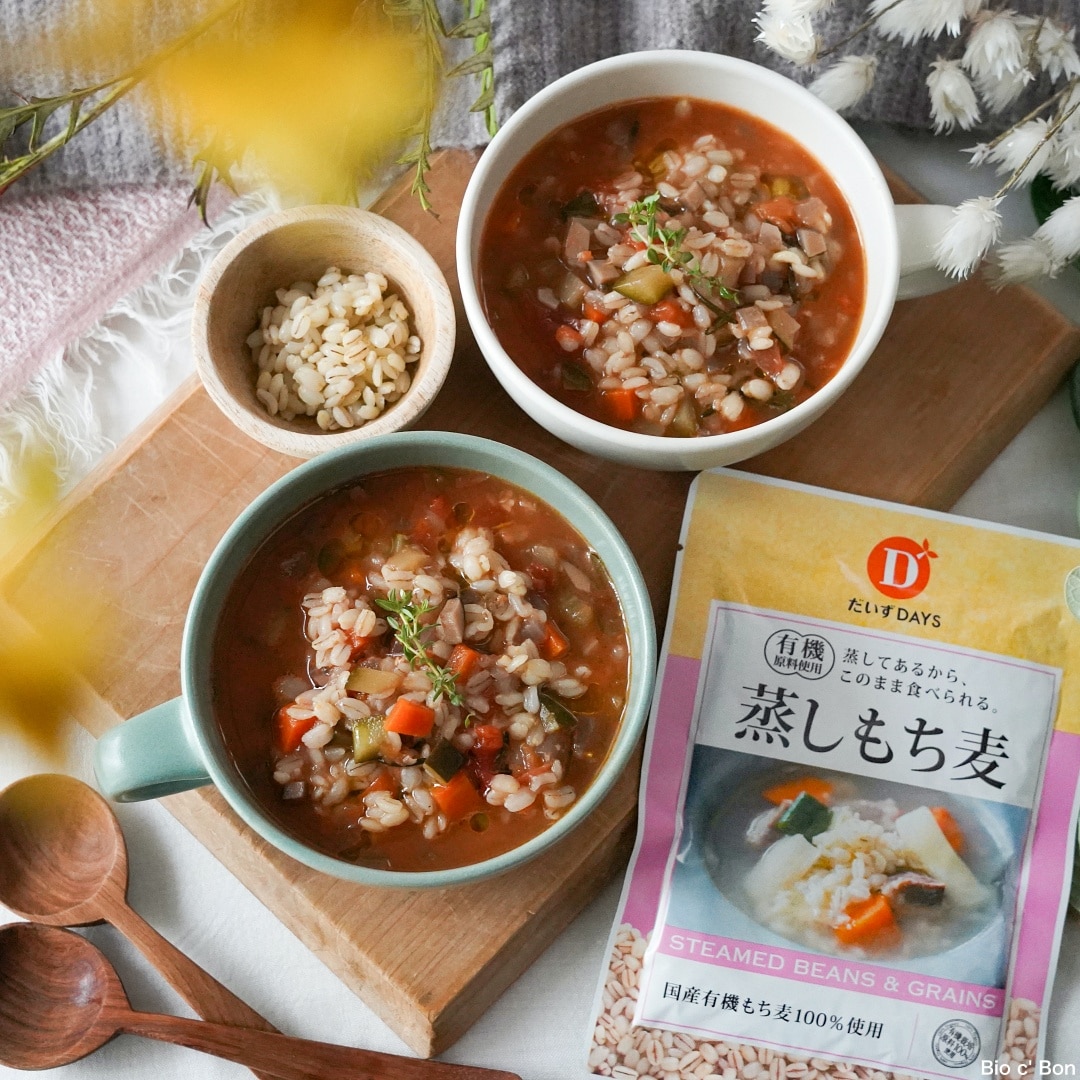 国産蒸しもち麦
