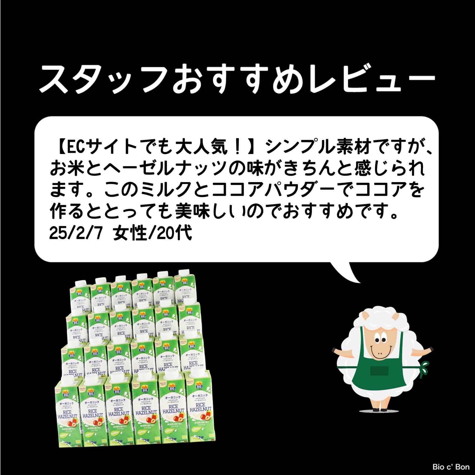 オーガニックライスヘーゼルナッツミルク　250ml／1ケース24本入り【ポイント2倍】
