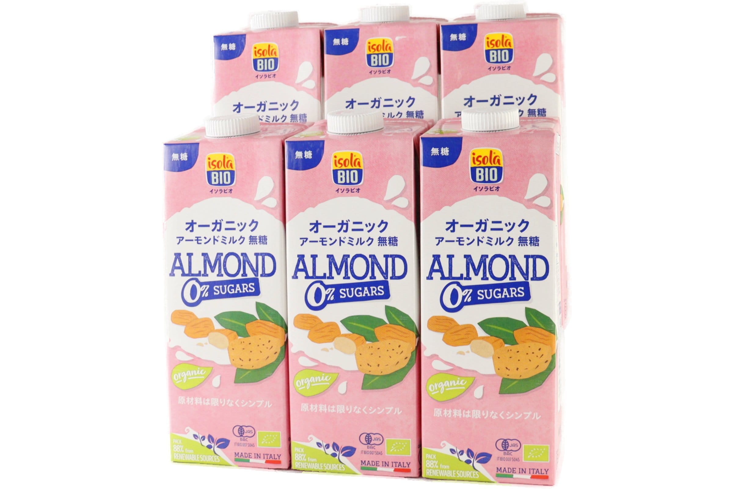 オーガニックアーモンドミルク(無糖）1L／1ケース6本入り【ポイント2倍】