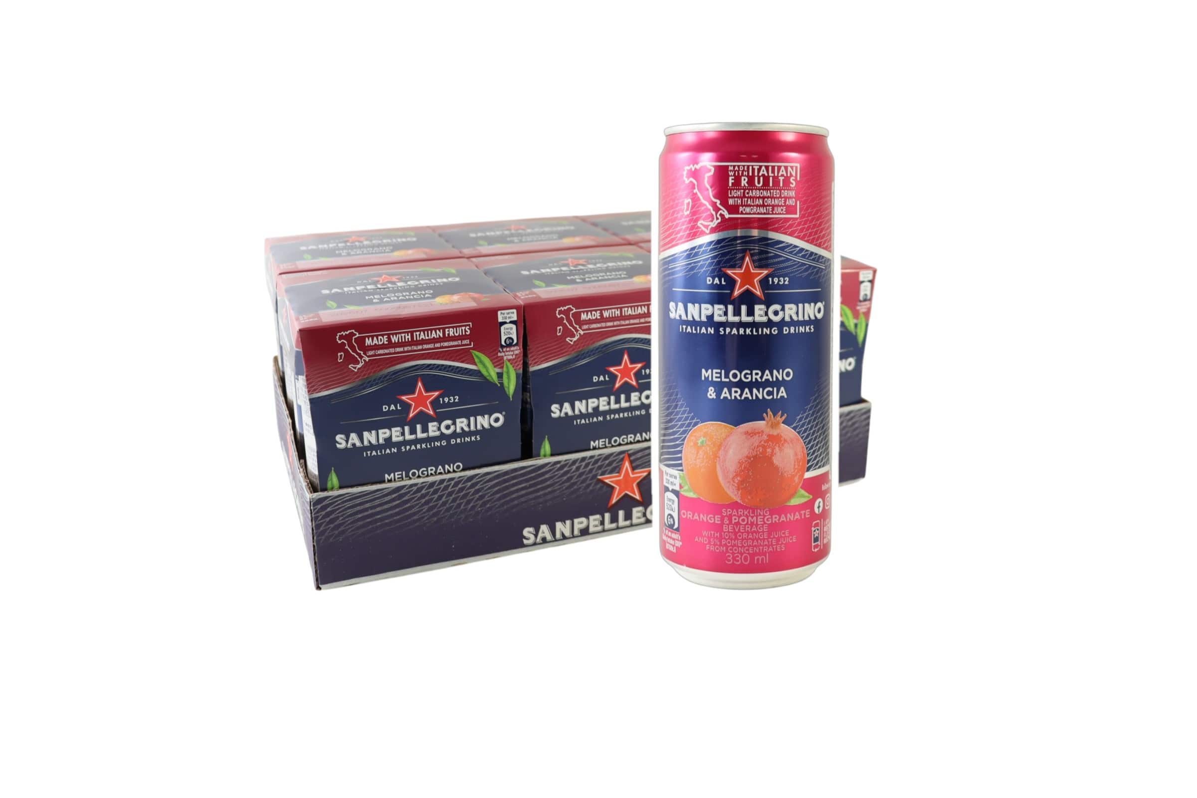 【送料無料】メログラーノアランチャ（ザクロ&オレンジ) 缶24本セット【ポイント5倍】