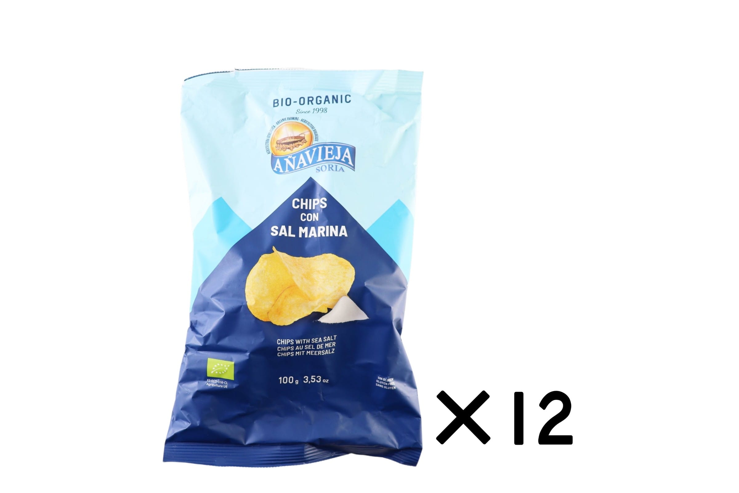 【送料無料】オーガニックポテトチップス（シーソルト）12点セット