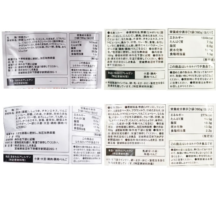 にしきや カレー人気セット 8種（ギフトボックス付き）