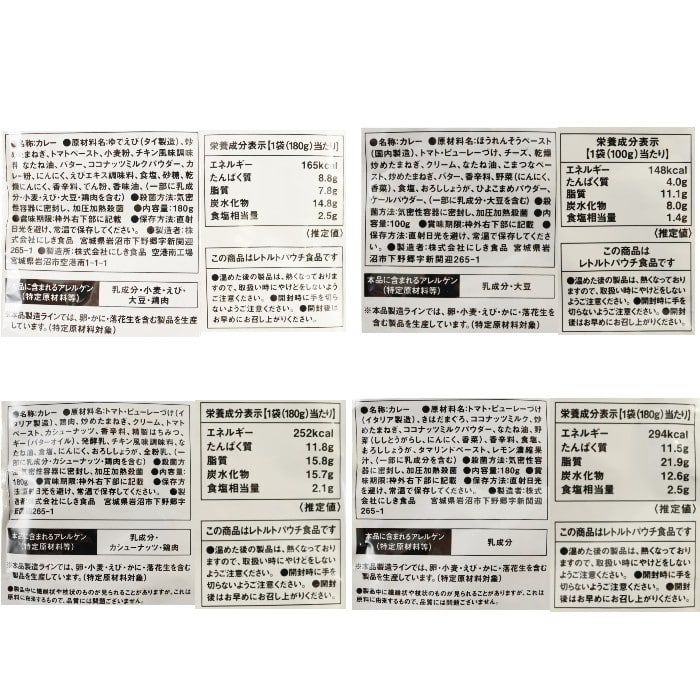 にしきや カレー人気セット 8種（ギフトボックス付き）