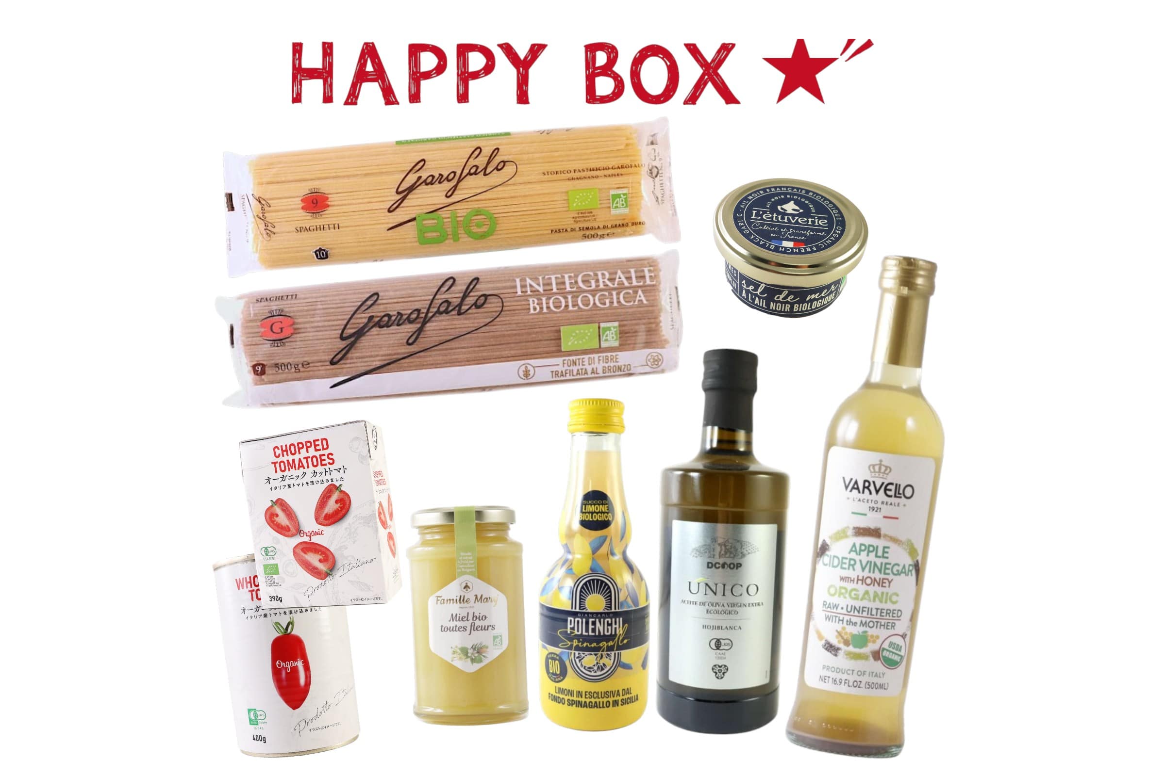 送料無料】HAPPY BOX 直輸入調味料・パスタセット | ビオセボン