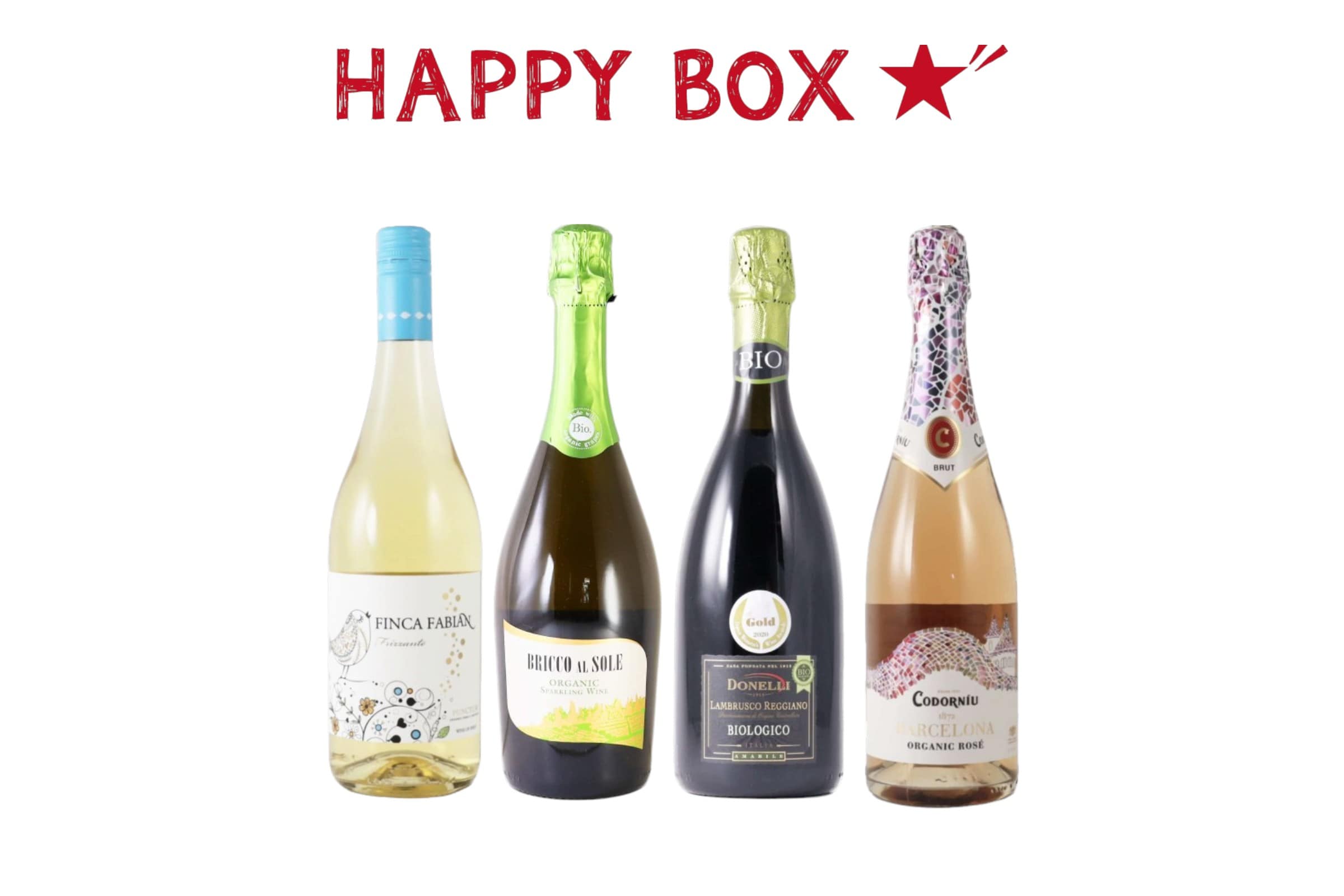 【送料無料】HAPPY BOX 自然派ワイン(泡・微発泡)セット
