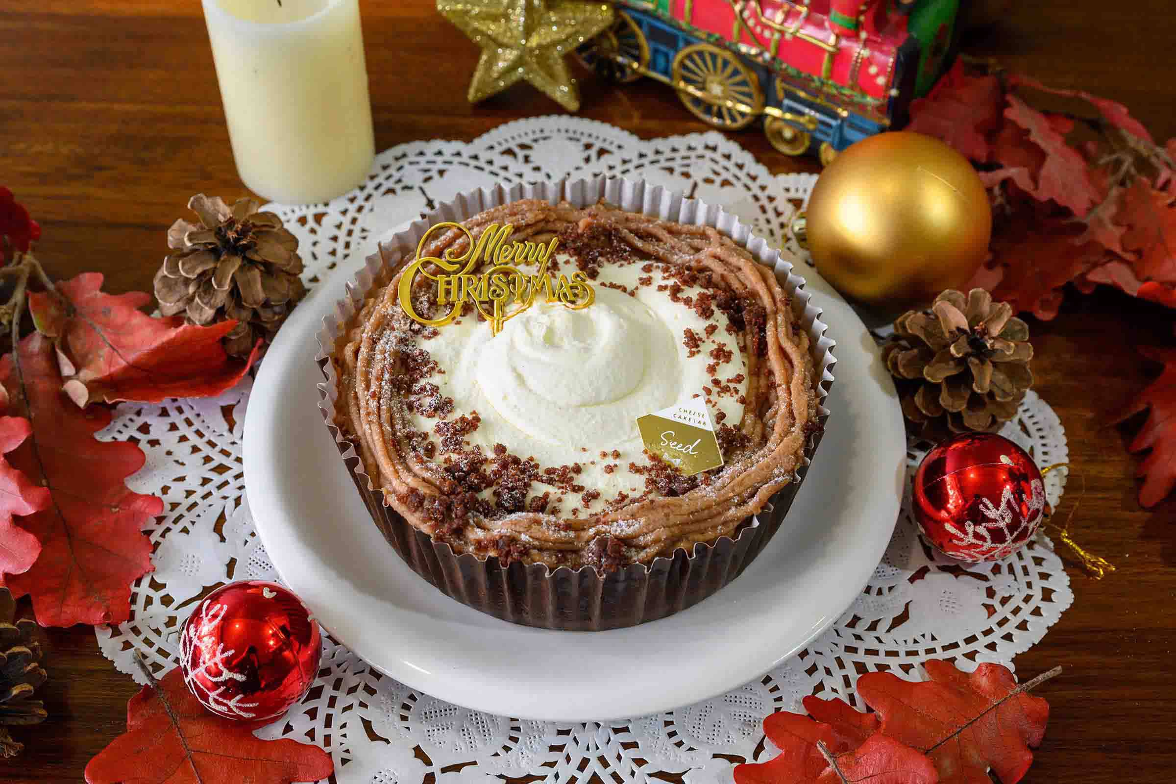 モンブランクリスマスチーズケーキ　５号（約15㎝）