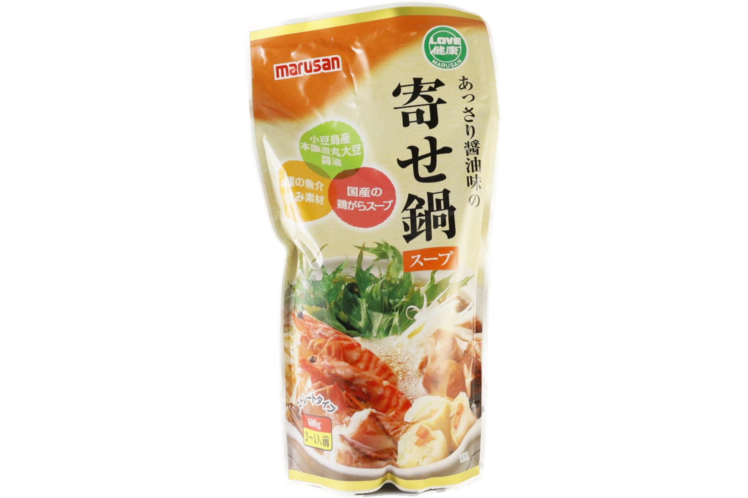 あっさり醤油味の寄せ鍋スープ