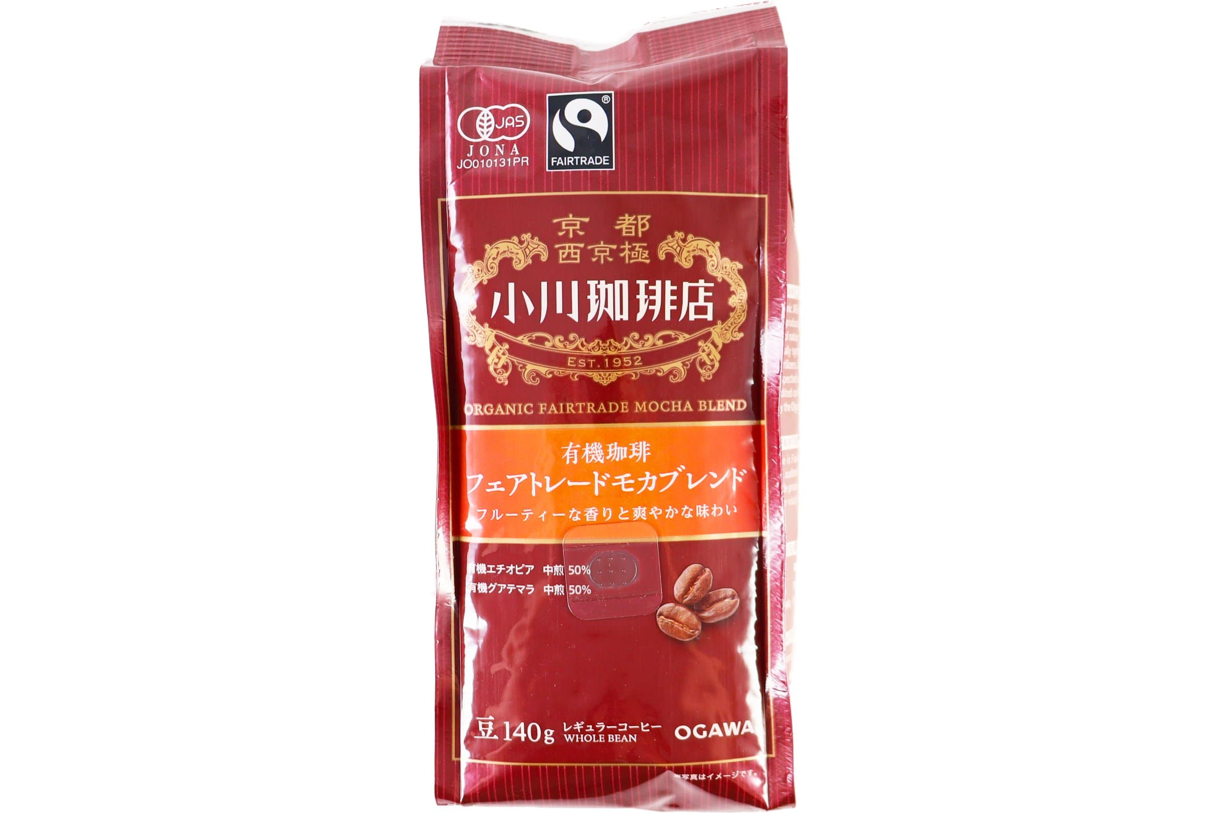 小川珈琲店 有機珈琲 フェアトレードモカブレンド 豆