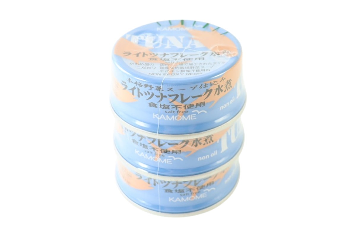 ライトツナフレーク 水煮 （食塩不使用）　80ｇ×3缶