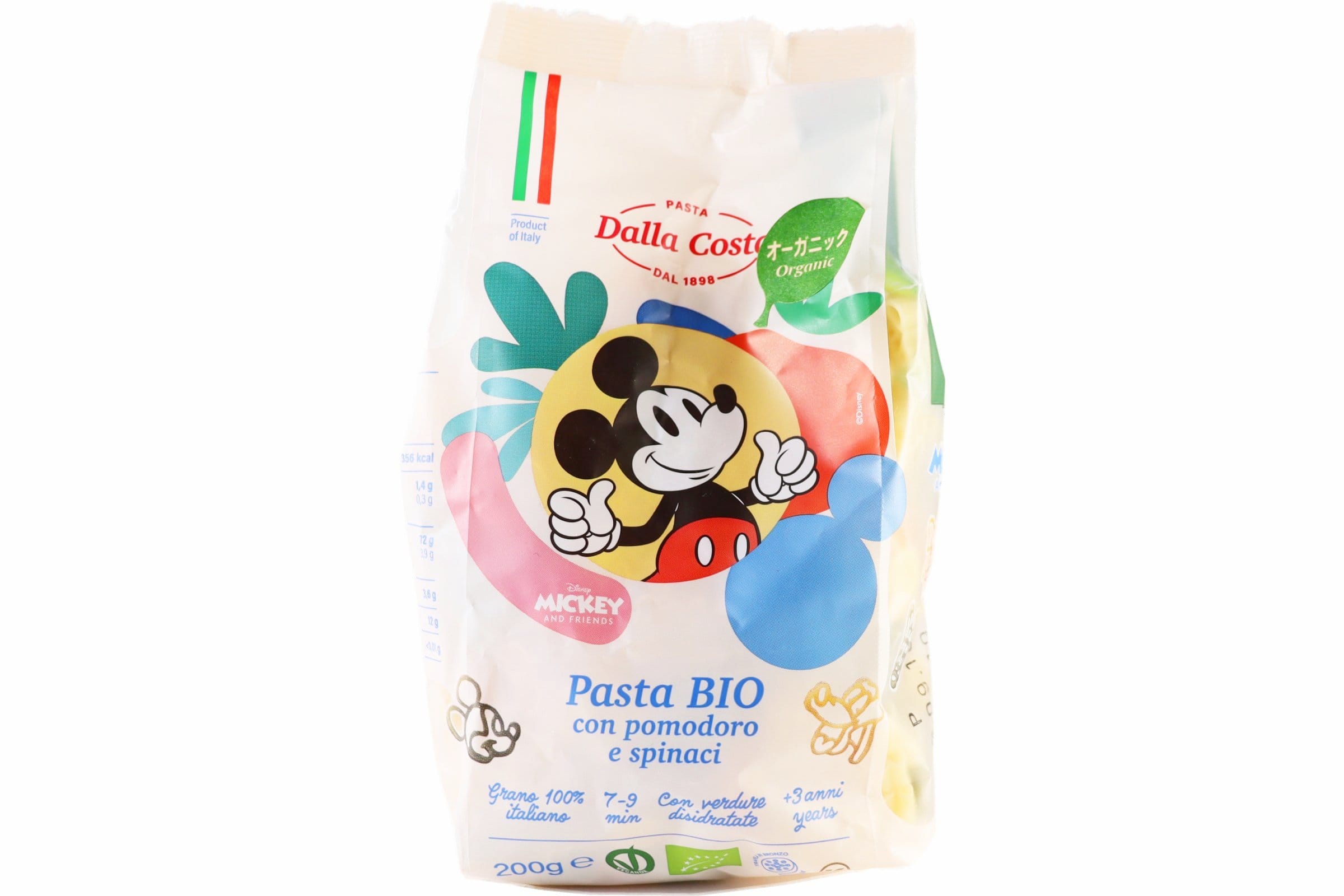 ディズニーキャラクター　オーガニックパスタ　ミッキーマウスと仲間たち