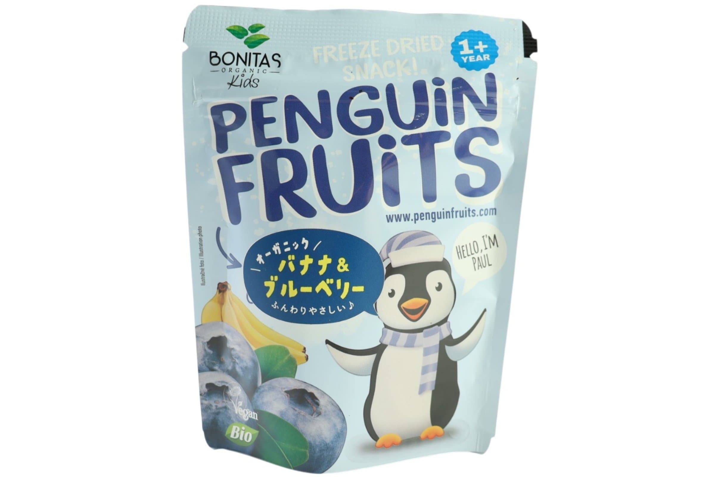 ペンギン有機ドライフルーツバナナ＆ブルーベリー